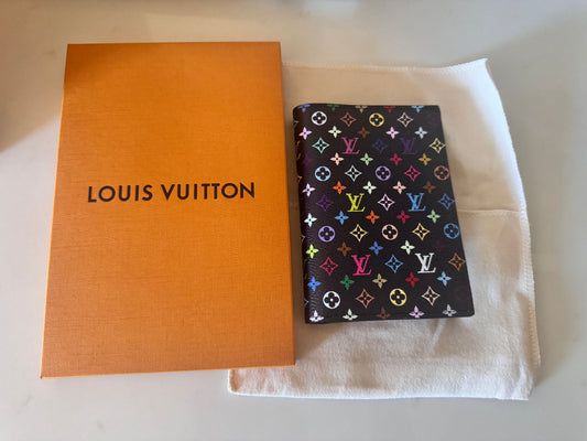 Louis Vuitton x Murakami Black Passport Cover